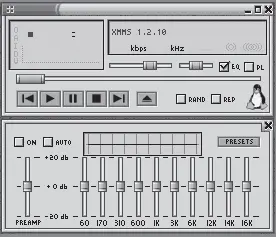 Рис 39XMMS от Winamp не отличить Самое главное состоит в том что в XMMS - фото 41