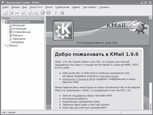 Рис 45Почтовый клиент KMail Есть возможность отложенной отправки сообщения - фото 100