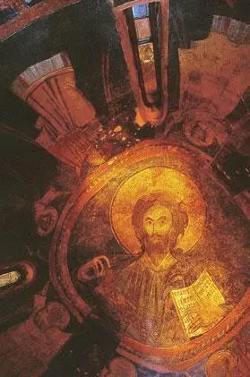 Лик Христа Вседержителя украшает купол Боянской церкви XIII в Гора Витоша - фото 63
