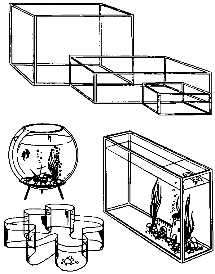 Рис 1 Виды аквариумов Устанавливать аквариум надо только на ровную - фото 2