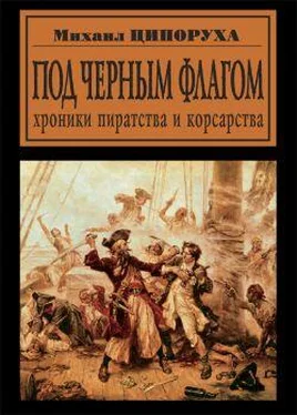 Михаил Ципоруха Под черным флагом. Хроники пиратства и корсарства обложка книги