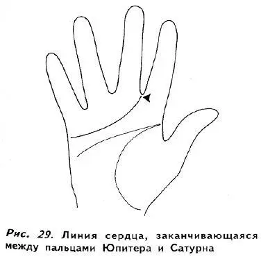 Если линия сердца заканчивается непосредственно на самом указательном пальце - фото 28