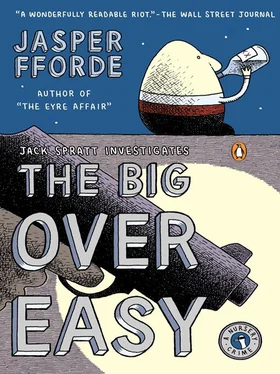 Jasper Fforde The big over easy обложка книги