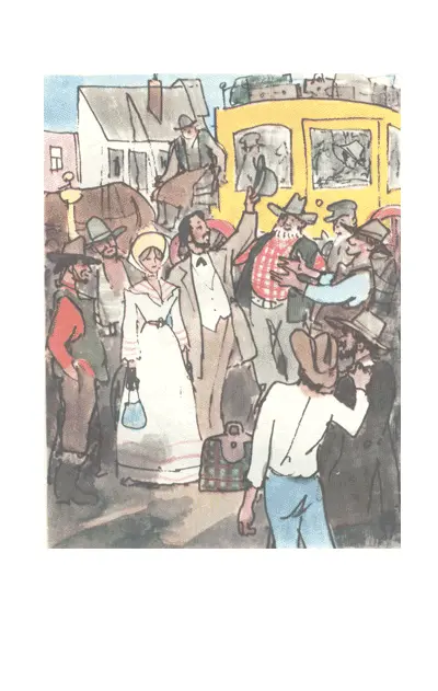 Глава XV На закате они подъехали к кучке палаток и шалашей расположенных у - фото 3