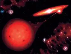 Процесс перетекания вещества с красного гиганта на белый карлик Когда масса - фото 10