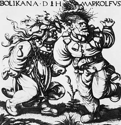 Д Хопфер Шуты Маркольф и Боликана персонажи народных историй Около 1520 - фото 18