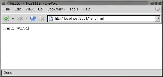 Figure 262 httplocalhost2001hellohtml You could also publish a whole - фото 13
