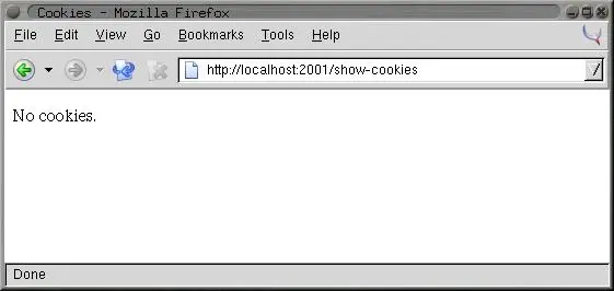 Figure 267 httplocalhost2001showcookies with no cookies To set a - фото 17