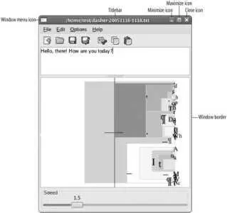 These are the basic controls Window border When you position the mouse - фото 39