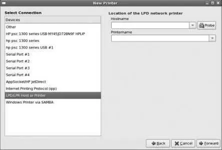 The Devices list shows all detected local printers plus serial ports and - фото 53