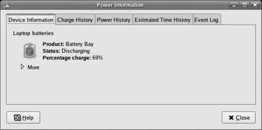The tabs across the top provide access to the available information and graphs - фото 71
