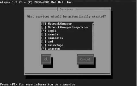 Use the arrow keys to select a service the spacebar to checkuncheck a - фото 98