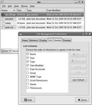 KDEs Konqueror application provides a similar display when you select - фото 102