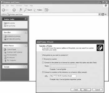 Select Connect to a printer on the Internet or on a home or office network - фото 131