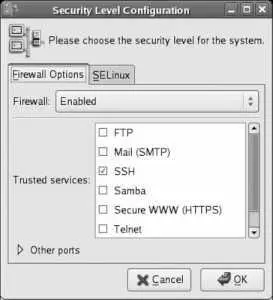 The control at the top of this window enables and disables the firewall When - фото 147