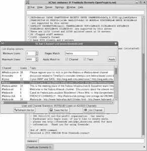 The main XChat window will now show a list of users down the right side and a - фото 158