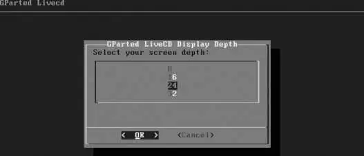 The GParted screen in Figure 106 will now appear displaying a list of all of - фото 171