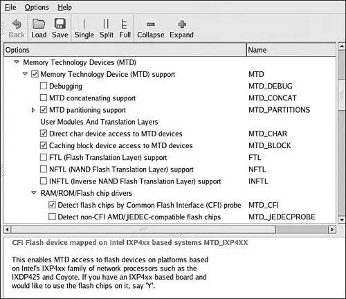 As shown in Listing 106 the Flash chip is detected via the CFI interface - фото 24