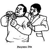 Если противник захватил вас сзади за корпус из под рук нанести удар головой - фото 104