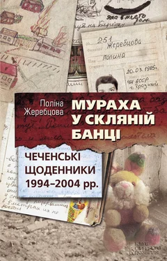 Поліна Жеребцова Мураха у скляній банці. Чеченські щоденники 1994—2004 рр. обложка книги