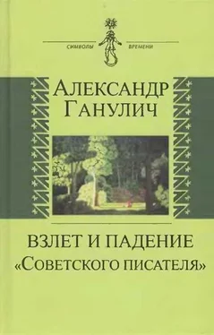 Александр Ганулич Взлет и падение «Советского писателя» обложка книги
