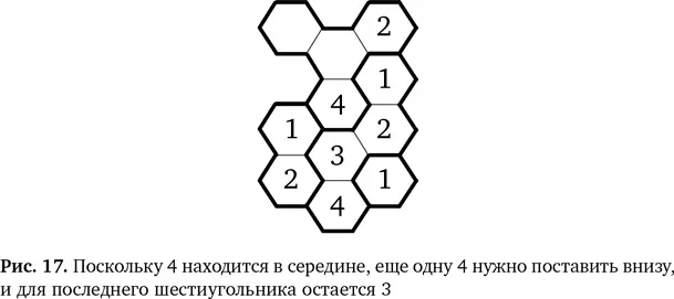 Итак у нас осталась верхняя область Заполняем ее рассуждая похожим образом - фото 23