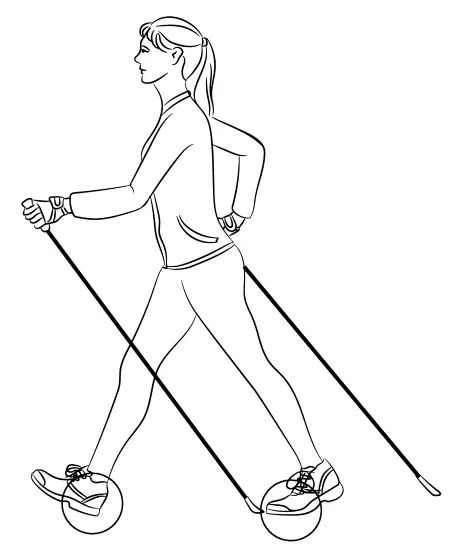Правило 4Скандинавская ходьба должна быть равномерной Выберите темп в - фото 42