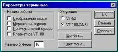 Параметры терминала telnetexe При работе с telnetсервером флажок Отображение - фото 28