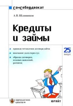 А. Шляпников Кредиты и займы обложка книги