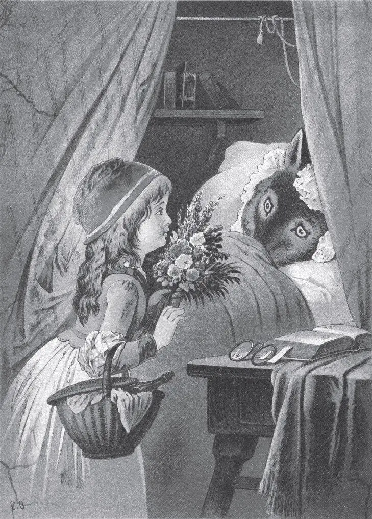 Красная Шапочка Художник Карл Оффтердингер 1874 г Красная Шапочка - фото 125