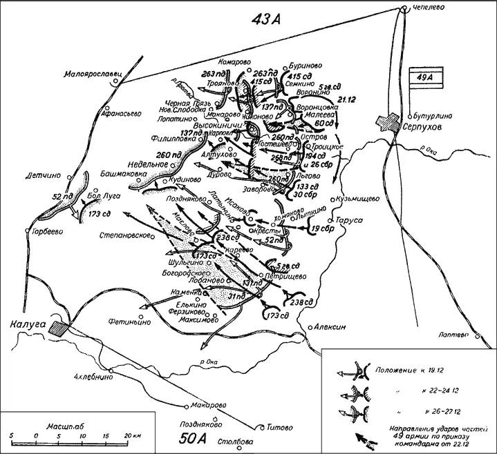 Схема 16 Боевые действия с 19по 2527 декабря 1941 г наступление на - фото 80