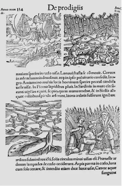 Продигии Конрада Ликосфена были одним из источников вдохновения Нострадамуса - фото 22