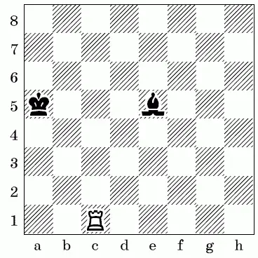 4 И здесь белые начинают с 1с5и затем 2е5 5 К выигрышу слона ведет - фото 342