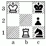 12 Белым следует играть 1b2 и мат ладьей на поле b3 неотвратим 13 - фото 570