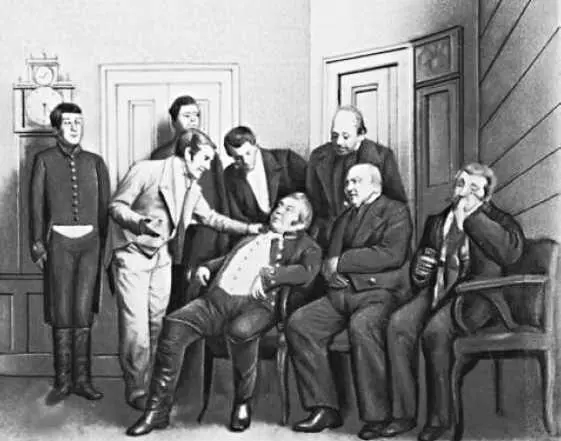 Сцена из спектакля Ревизор Н В Гоголя Малый театр 1883 г Всем - фото 7