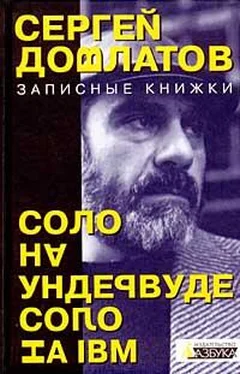 Сергей Довлатов Соло на IBM обложка книги