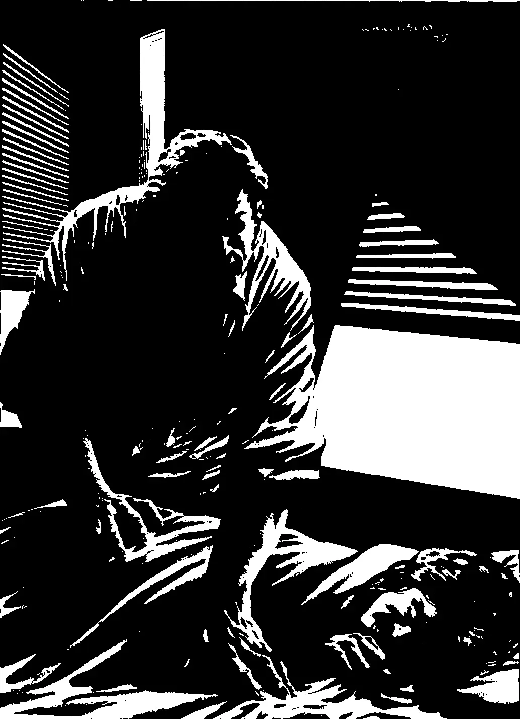 He went back into the living room approached the telephone then detoured - фото 1