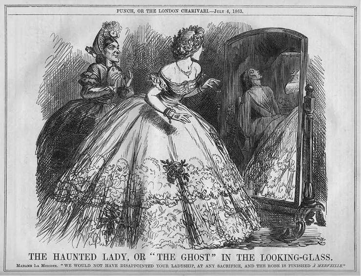 1 Джон Тенниел Призрак в зеркале Иллюстрация в журнале Punch 4 июля 1863 - фото 1