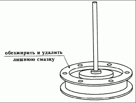 Рис 17 Удаление лишней смазки с поверхности зеркала катушки Еще раз подчеркну - фото 20