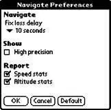 Опции режима Navigation Fix loss delay задержка потери определения - фото 183