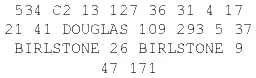 534 Г2 13 127 36 31 4 17 21 45 Дуглас 109 293 5 37 Бирлстоун 26 Бирлстоун 9 18 - фото 1