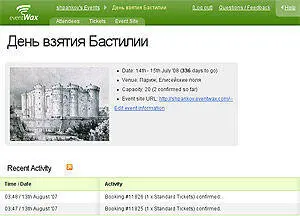 Адрес wwweventwaxcom Интерфейс английский Интеграция открытое API Каждый кто - фото 74