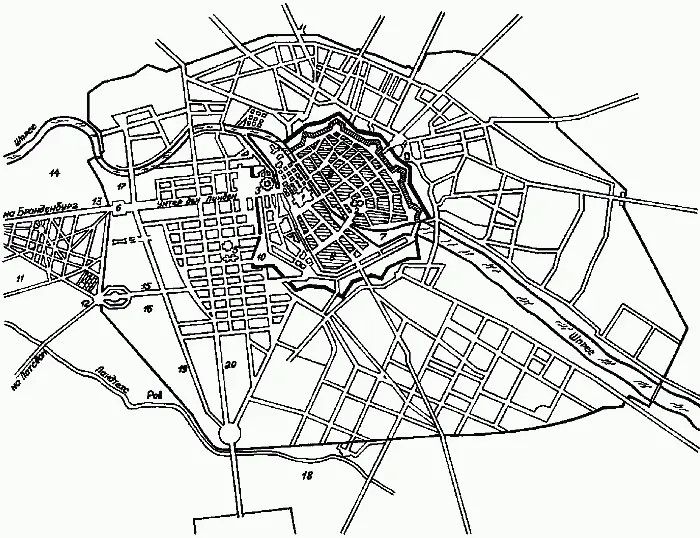 План старого Берлина 1 Берлинский замок 2 Церковь святого Николая 3 - фото 17