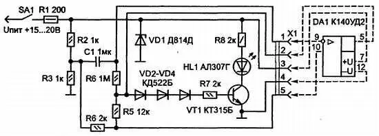 Рис 735 Схема пробника для проверки годности операционных усилителей - фото 314