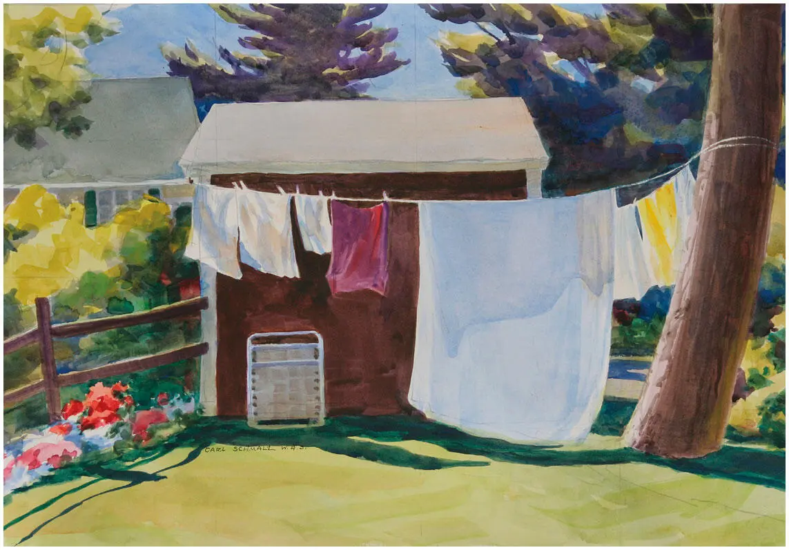 КАРЛ ШМАЛЬЦ СУШКА БЕЛЬЯ 2007 АКВАРЕЛЬ НА БУМАГЕ 38 55 СМ Наложение форм - фото 173