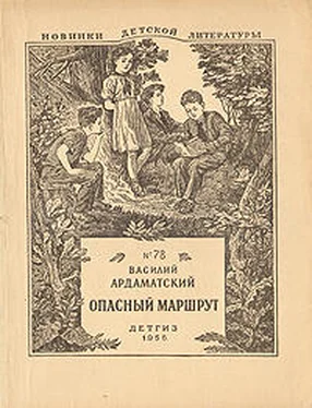 Василий Ардаматский Опасный маршрут обложка книги