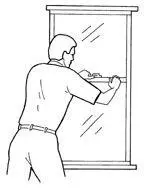 Tempered safety glass prevents entry by smashing but can be forced right out of - фото 43
