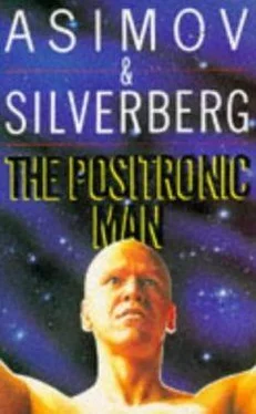 Isaac Asimov The Positronic Man обложка книги