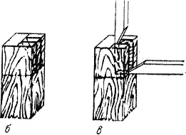 Рис 21 Несквозное шиповое соединение а общий вид б запиливание - фото 31