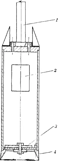 Рис 25 Самодельная желонка 1 ударная штанга 2 окно 3 клапан 4 - фото 35